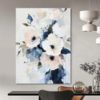 Soft Floral Abstract - Delicate Botanical Abstract Painting GAB0490