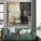 Sepia Textured Surface Abstract Painting with Vintage Appeal WINK113