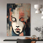 Abstract Face Composition Painting for Contemporary Art Galleries HENG124
