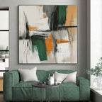 Minimalist Line Abstract Painting with Subtle Tones WINK817