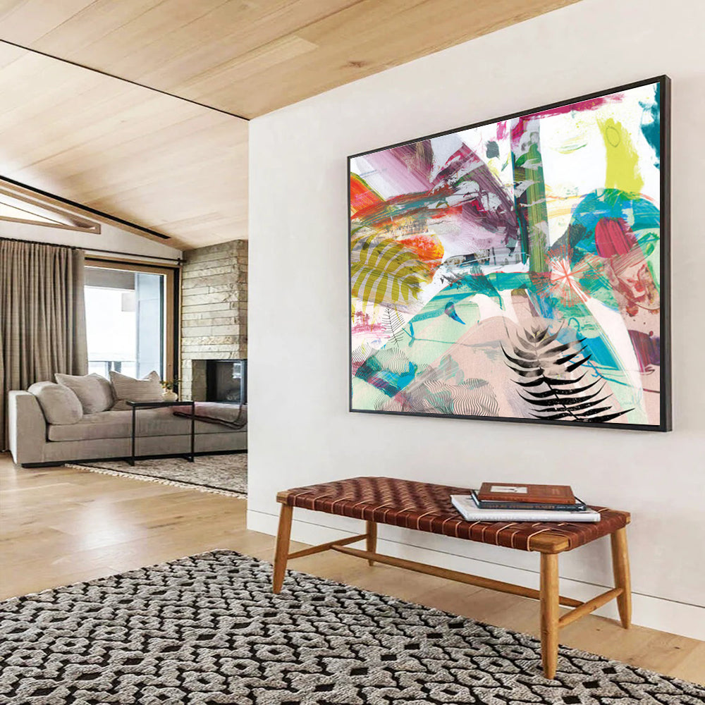 Tropical Abstract Painting for Exotic Interiors YHT118