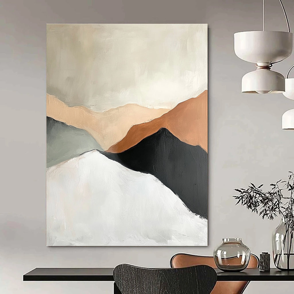 Minimalist Abstract Mountains Painting for Scandinavian - Styled Studies GAB1124