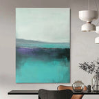 Turquoise Sea Layers - Colorful Seascape Abstract Painting GAB0583