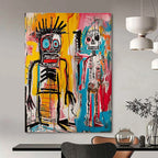 Abstract Figure Duo Painting for Alternative Art Spaces HENG099