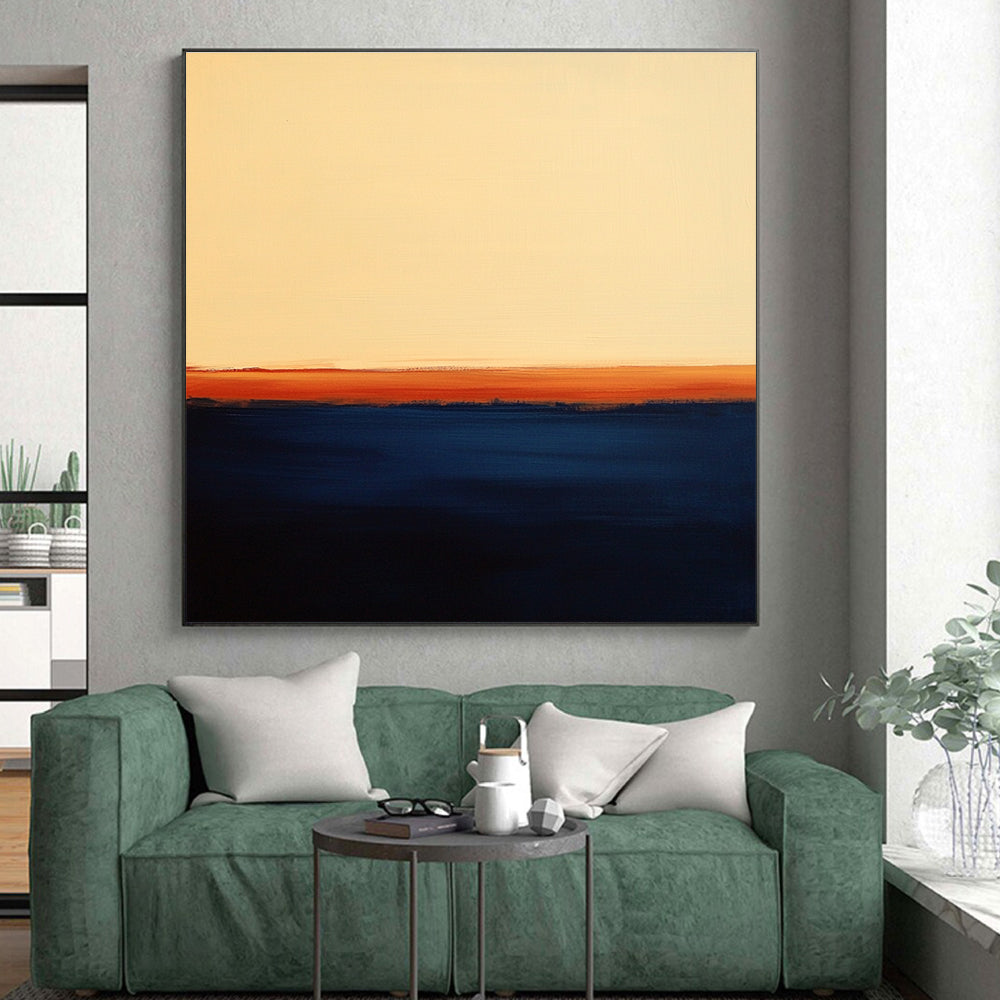 Sunset Abstraction Abstract Painting with Tranquil Gradients WINK192