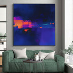 Neon Colored Abstract Painting with Vibrant Night WINK747