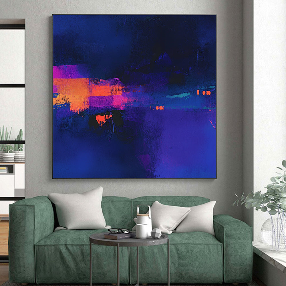 Neon Colored Abstract Painting with Vibrant Night WINK747
