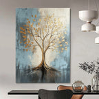 Gold Tree Abstract Painting for Prosperity - Themed Offices GAB0979