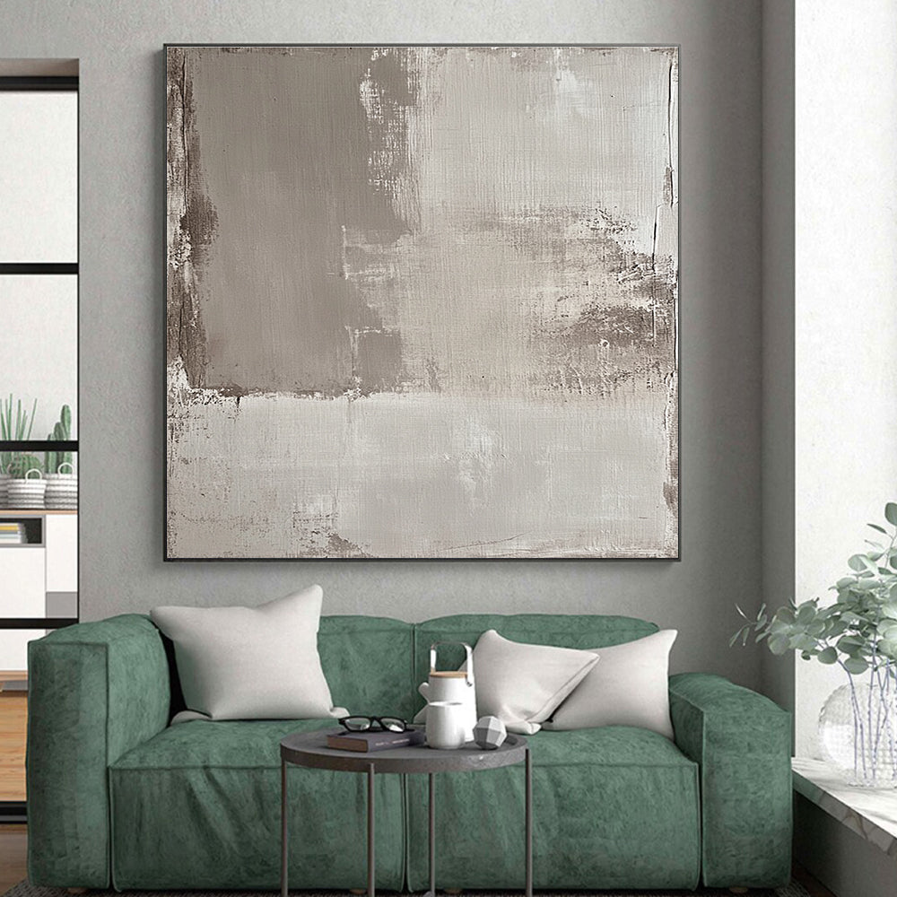 Gray Textured Background Abstract Painting with Industrial Calm WINK041