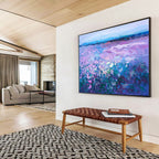 Purple Field Abstract Painting for Modern Art Galleries YHT453
