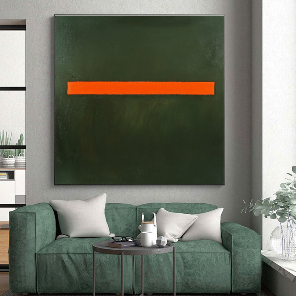 Minimalist - Striped Abstract Painting with Bold Contrast WINK857