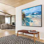 Beach Waves Abstract Painting for Surf Shop Lounges YHT438
