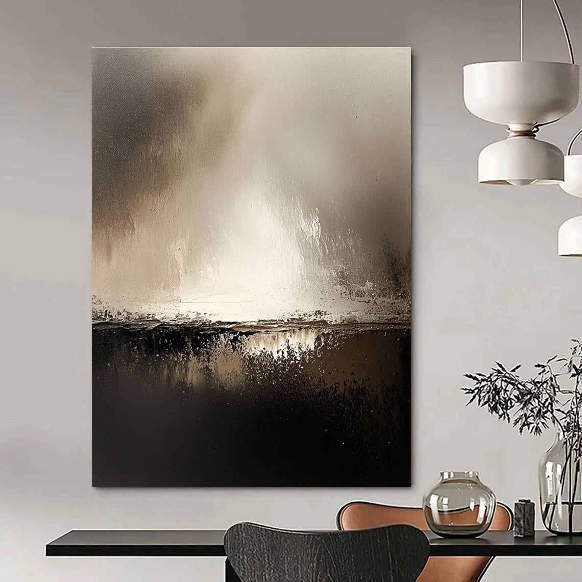 Subtle Abstract Landscape Painting for Sophisticated Lounges GAB1118