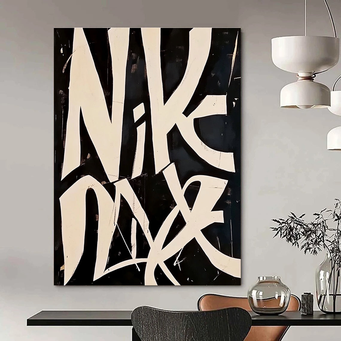 Nike - Inspired Graffiti Bold Brand - Themed Abstract Painting GAB0290
