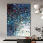 Expressive Splatter Abstract Composition Painting for Art - Centric Spaces HENG246