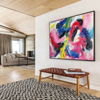 Colorful Expressive Brushstrokes with Vibrant Palette Abstract Painting ABS326