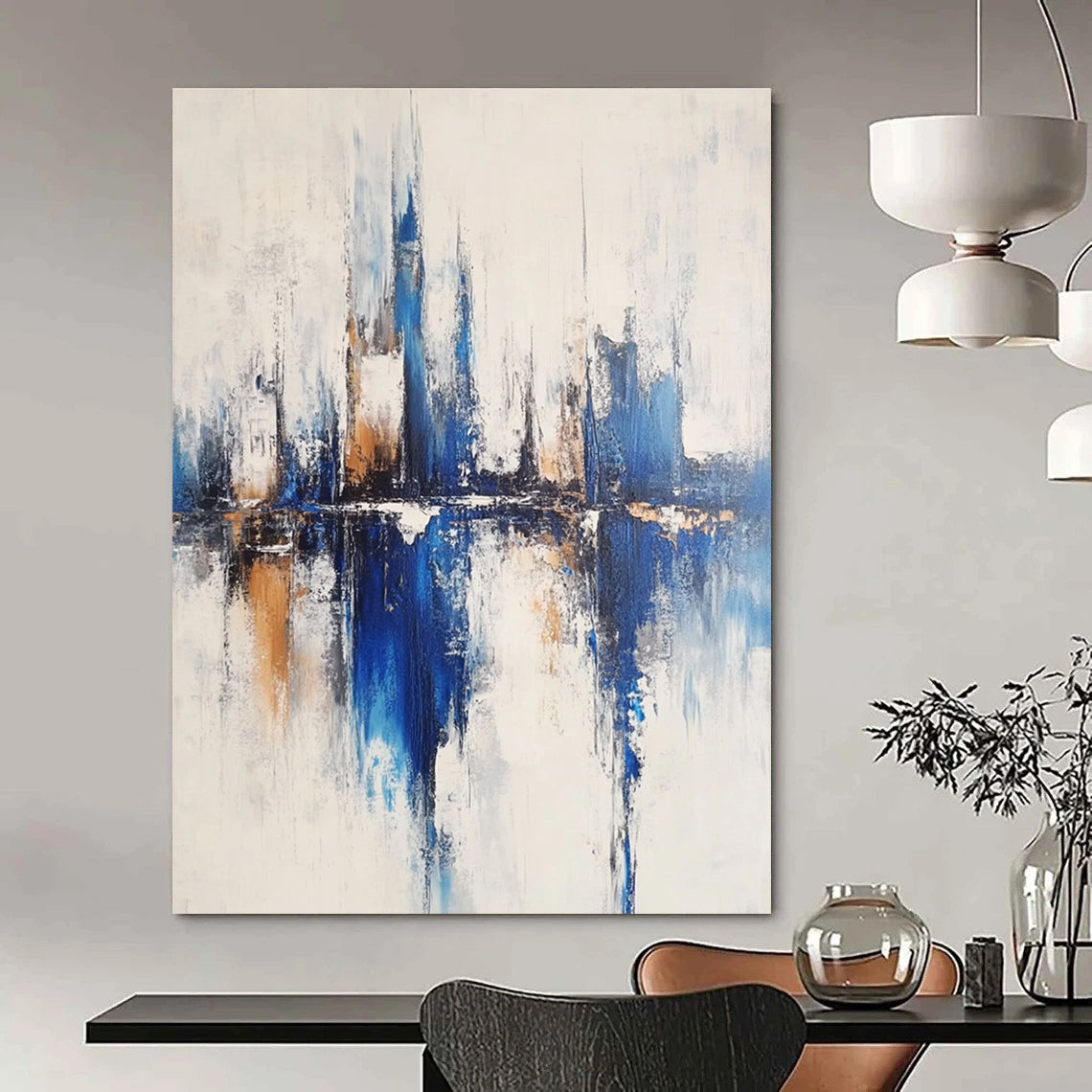 Blue City Abstract - Urban Landscape Art GAB0563