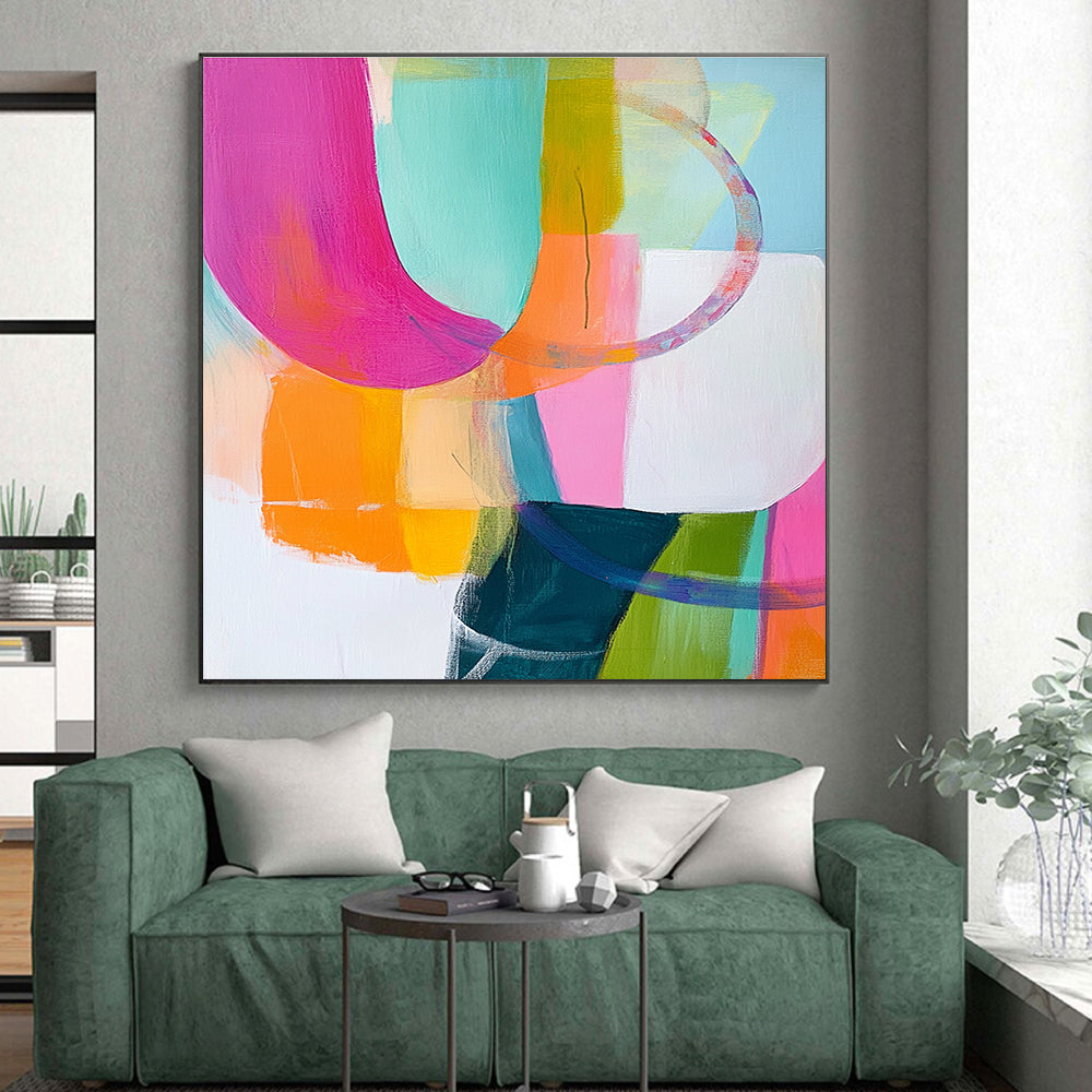 Colorful Abstract Forms Painting with Playful Creativity WINK144