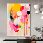 Vibrant Abstract Composition Painting for Creative Studio Break Rooms GAB1222