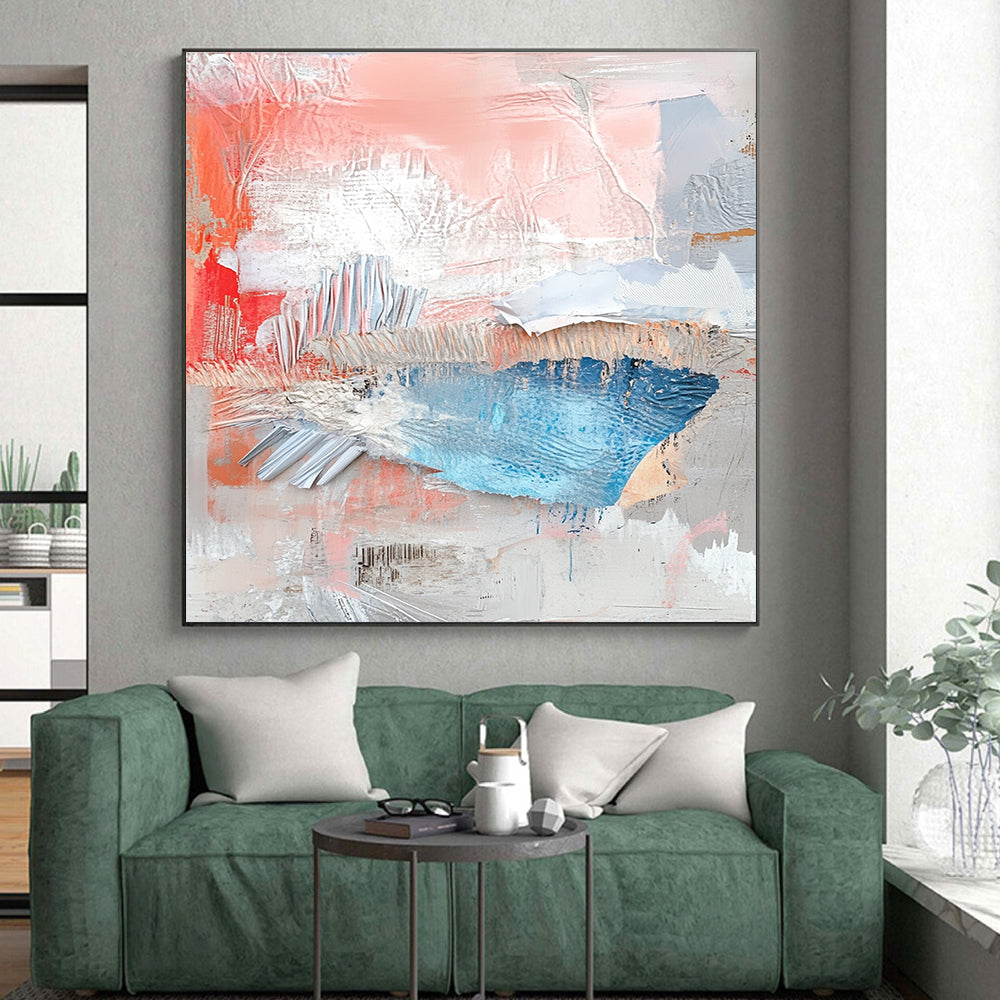 Collage of Textures 3 Abstract Painting with Raw Creativity WINK196