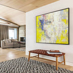 Vibrant Abstract Expression Painting with Bold, Energetic Colors ABS528