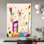 Colorful Abstract Doodles Abstract Painting for Creative Studio Break Areas GAB1363