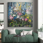 Floral Explosion Abstract Painting with Lush Abundance WINK198