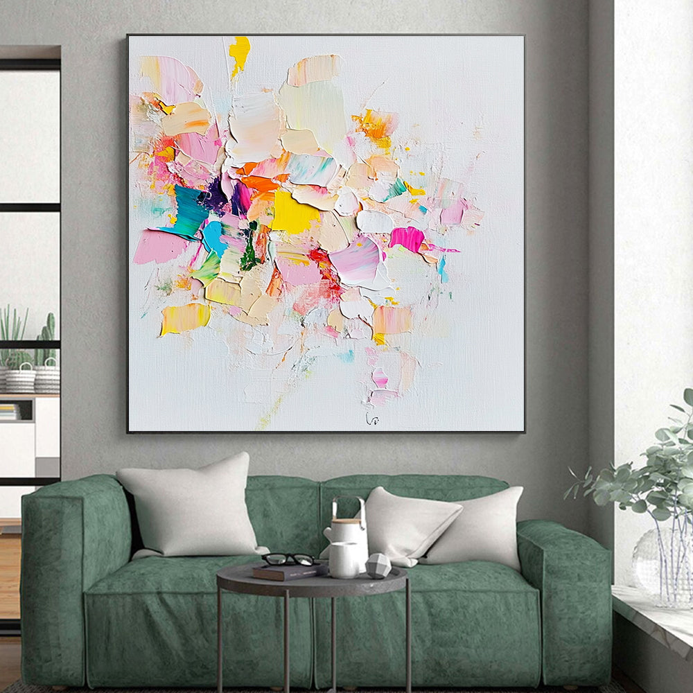 Pastel Colorful Abstract Painting with Playful Palette WINK657