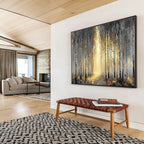 Misty Forest Abstract Painting for Nature - Themed Spas YHT159