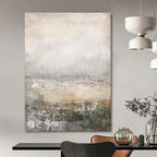 Misty Landscape Abstract Painting for Nature - Inspired Living Rooms GAB0931