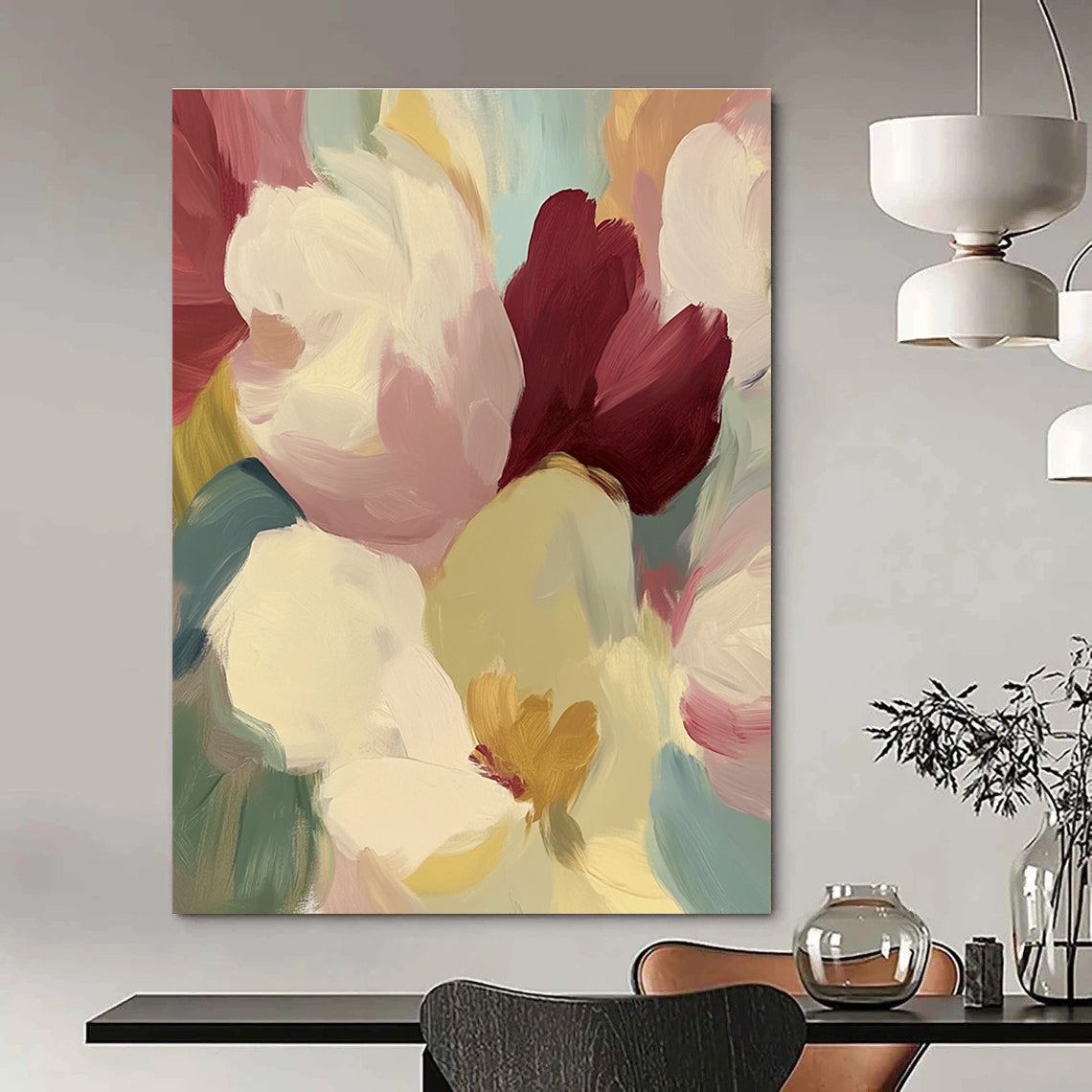 Colorful Petal Abstract - Vibrant Floral Abstract Art GAB0491