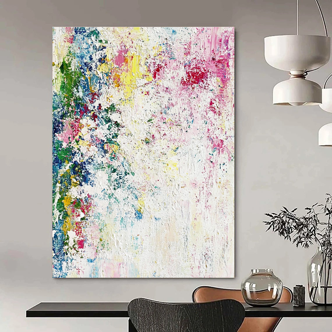 Colorful Splatter Abstract Painting for Vibrant - Styled Studios GAB1060