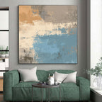 Earthy Tones Abstract Painting with Rustic Calm WINK334