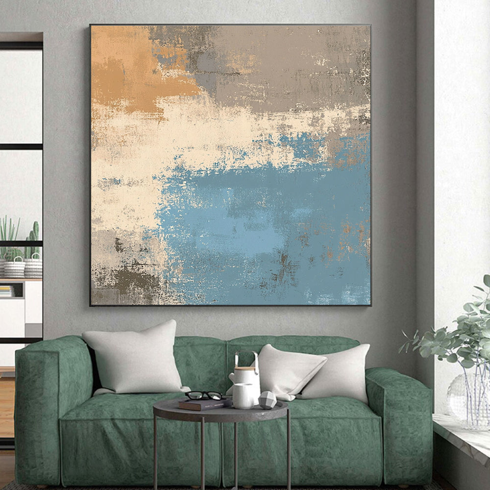 Earthy Tones Abstract Painting with Rustic Calm WINK334