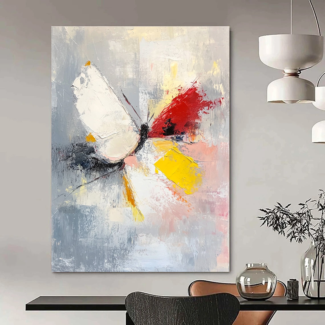 Butterfly Abstract Painting for Whimsical - Styled Gardens GAB1034