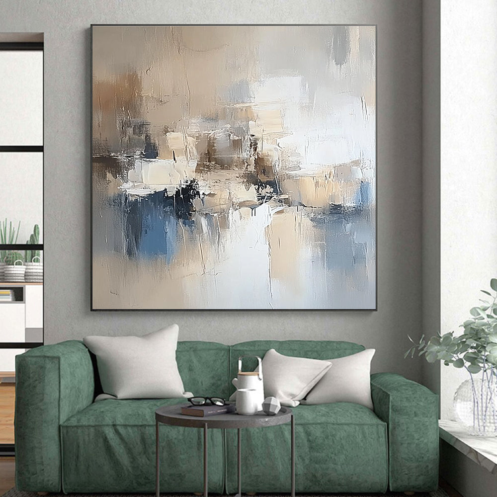Neutral Tones Abstract Painting with Subtle Elegance WINK801
