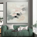 Pastel Abstract Flower Painting with Delicate Charm WINK766
