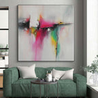 Colorful Splash Abstract Painting with Whimsical Creativity WINK496