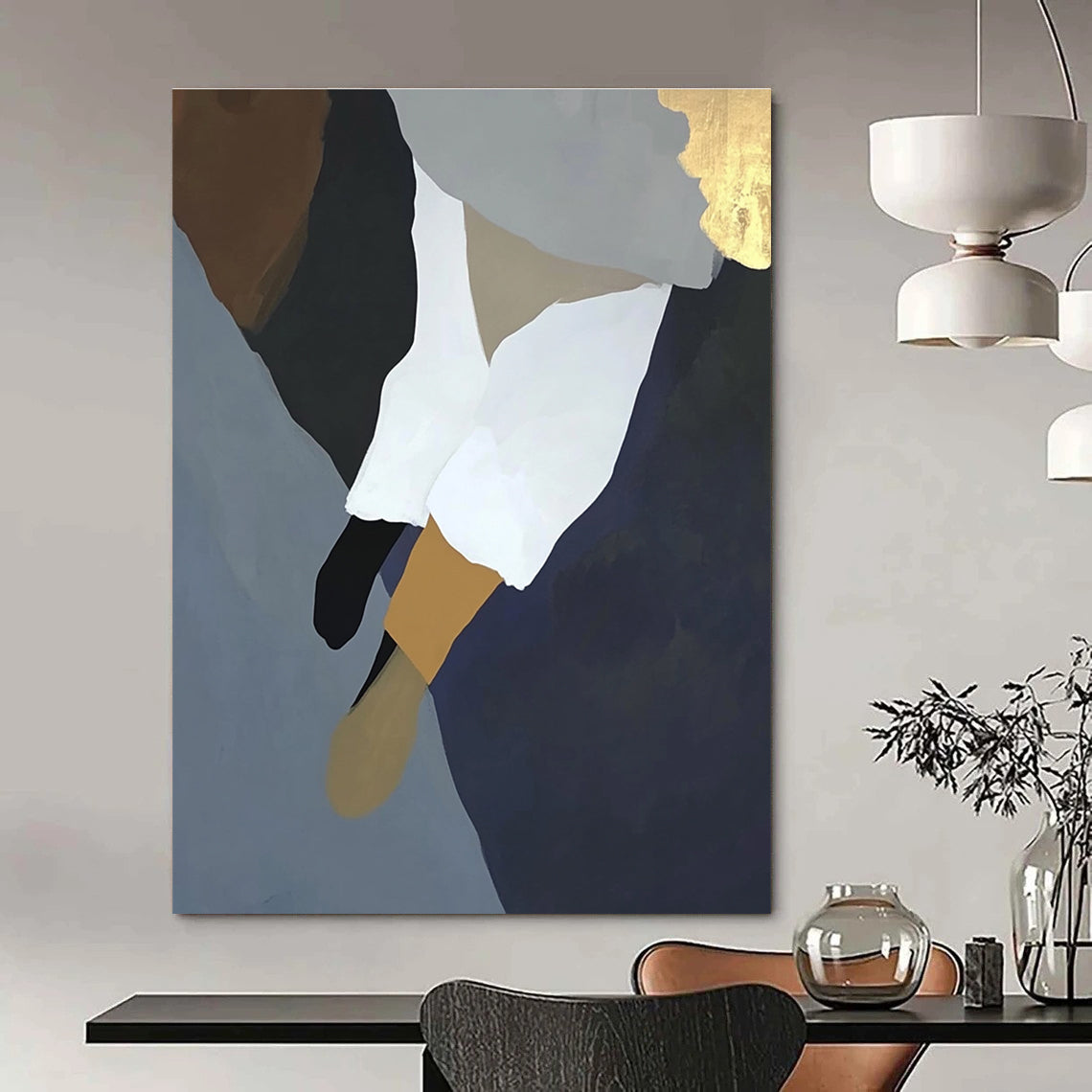 Abstract Body Parts Painting with Geometric Shapes GAB0054