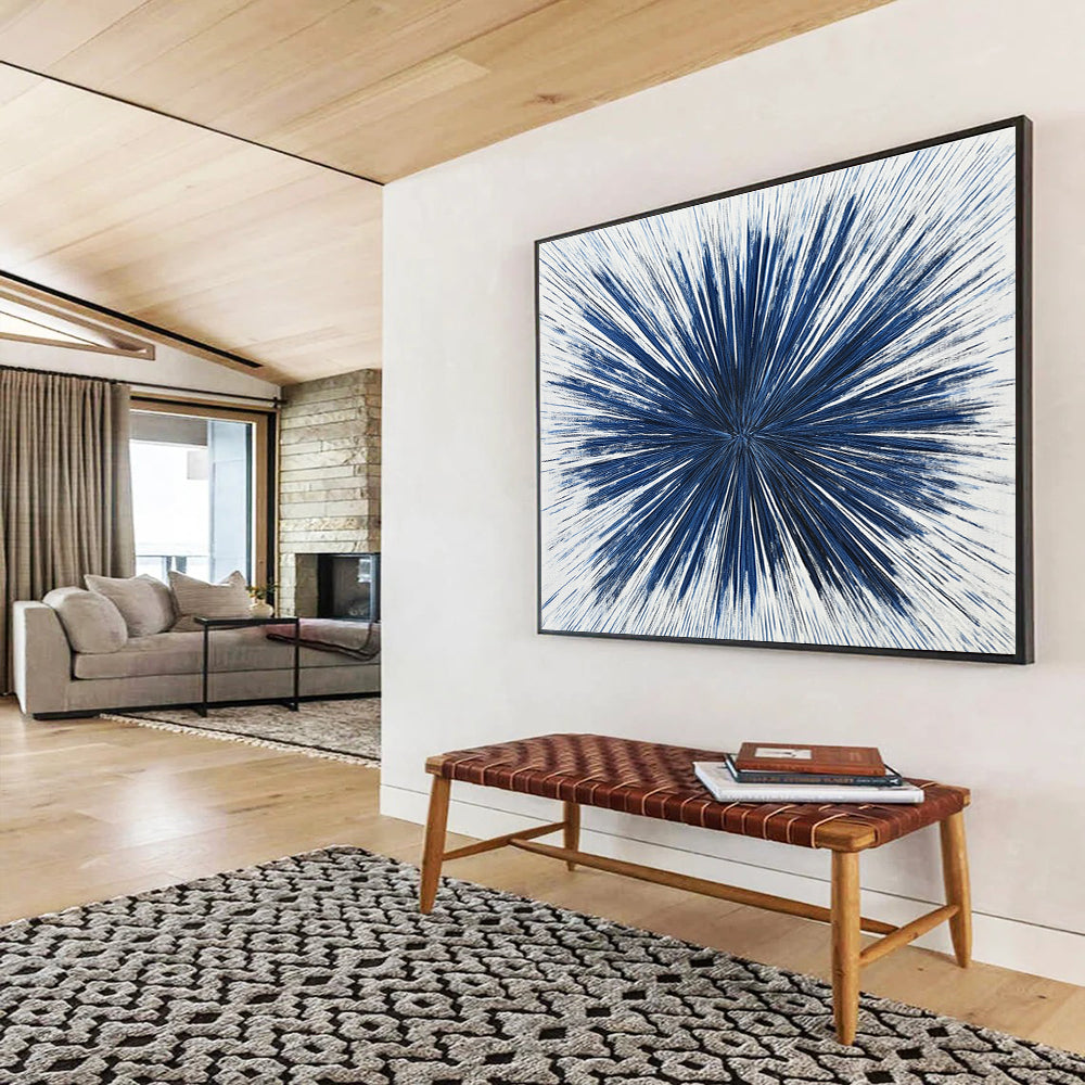 Blue Radial Lines - Dynamic Simplicity ABS022