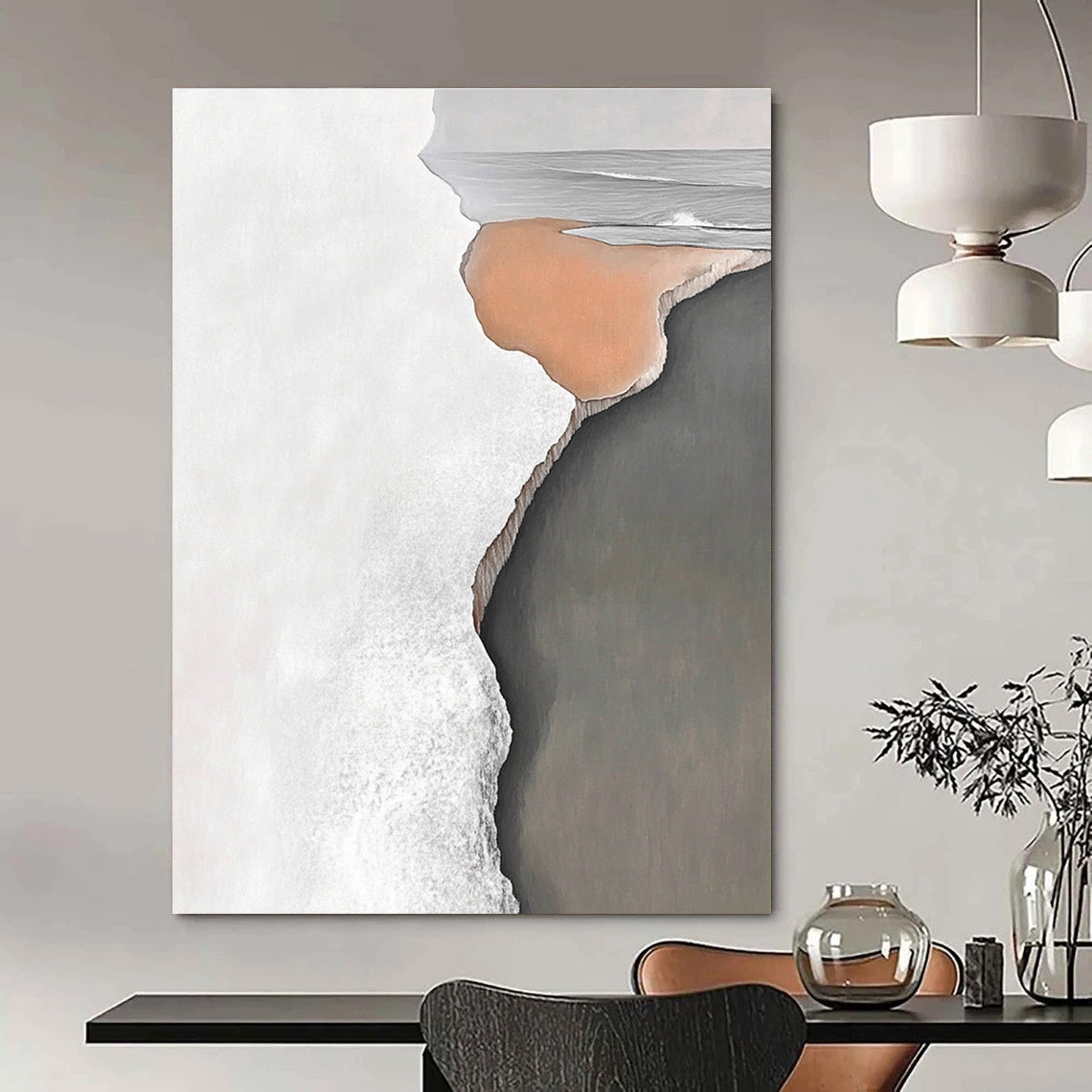 Coastal Abstract Painting for Nautical - Themed Bedrooms GAB1033