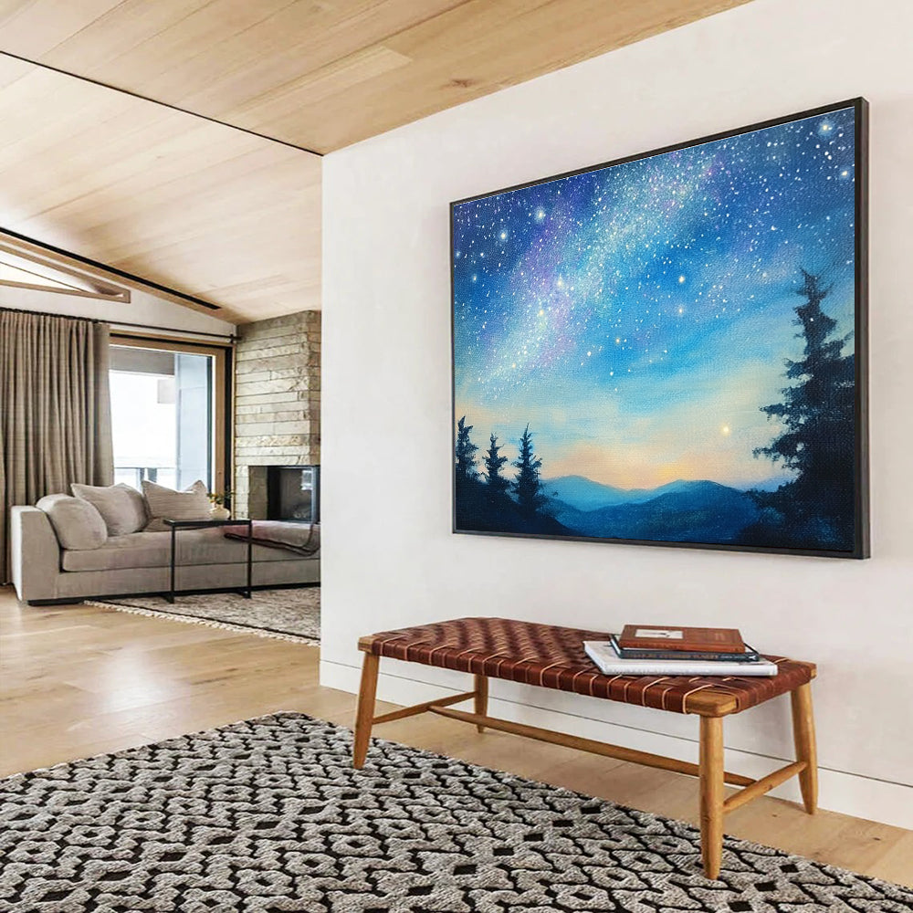 Starry Night Landscape - Celestial Wonder ABS013