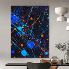Colorful Splatter Abstract Painting for Vibrant Spaces GAB1450