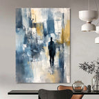 Urban Figure Abstract Painting for Modern City Interiors GAB0750