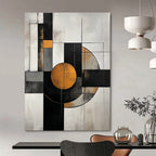 Geometric Abstract Composition - Modern Minimalist Abstract Painting GAB0640