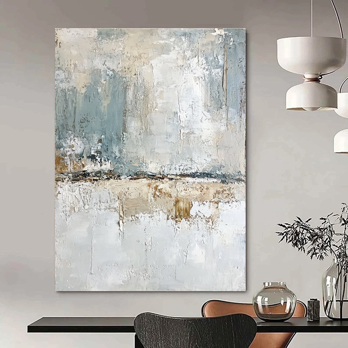 Soft Toned Abstract Painting for Calming Spaces GAB0741