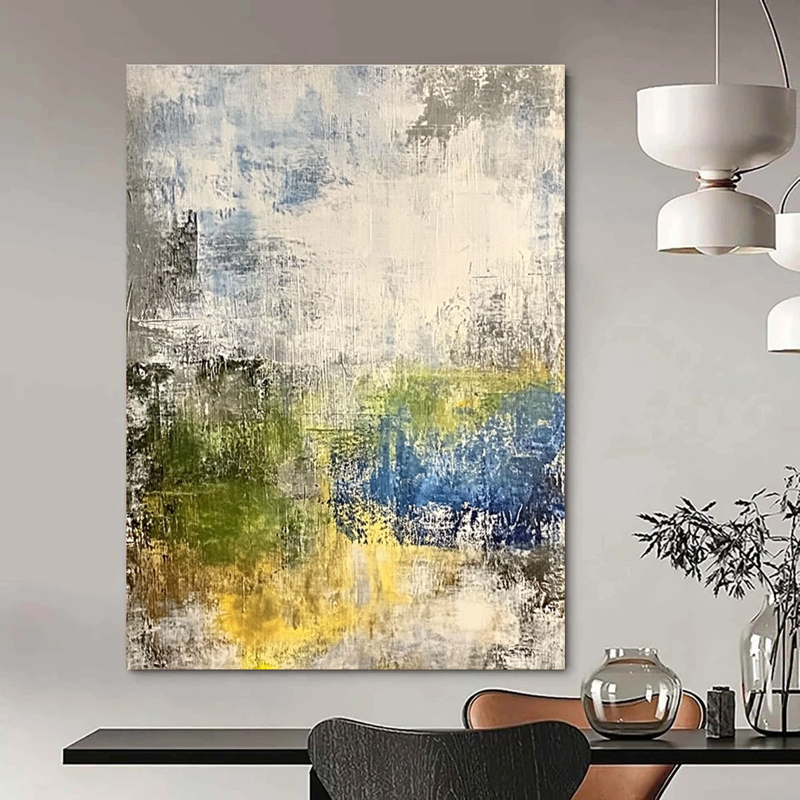 Subtle Color Abstract - Understated Abstract Painting GAB0642