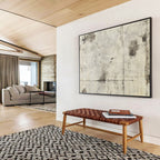 Gray Textured Background Abstract Painting with Industrial Charm ABS612