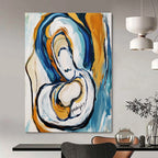 Abstract “Goodnight” Painting for Cozy Bedrooms GAB0744