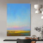 Colorful Field Abstract Painting for Bohemian - Style Living Rooms GAB1305